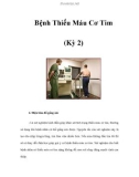 Bệnh Thiếu Máu Cơ Tim (Kỳ 2)