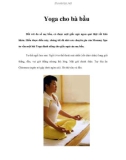 Yoga cho bà bầu