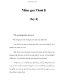 Viêm gan Virut B (Kỳ 4)