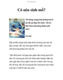 Có nên sinh mổ?