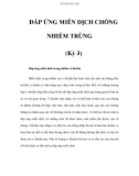 ÐÁP ỨNG MIỄN DỊCH CHỐNG NHIỄM TRÙNG (Kỳ 3)