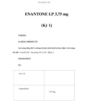 ENANTONE LP 3,75 mg (Kỳ 1)