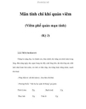 Mãn tính chi khí quản viêm (Viêm phế quản mạn tính) (Kỳ 3)