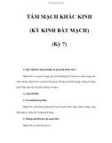 TÁM MẠCH KHÁC KINH (KỲ KINH BÁT MẠCH) (Kỳ 7)