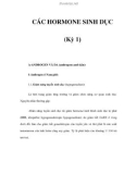 CÁC HORMONE SINH DỤC (Kỳ 1)