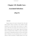 Chapter 125. Health Care– Associated Infections (Part 9)