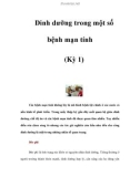 Dinh dưỡng trong một số bệnh mạn tính (Kỳ 1)