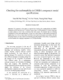 Checking the conformability in CORBA component model specifications