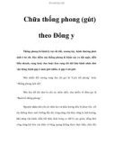 Chữa thống phong (gút) theo Đông y