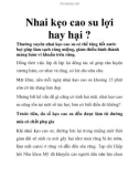 Nhai kẹo cao su lợi hay hại ?