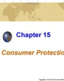 Lecture Business and society - Chapter 15: Consumer protection