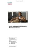 Cisco ASA 5500 Series Hardware Maintenance Guide