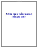 Chữa bệnh thống phong bằng lá sakê