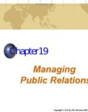 Lecture Business and society - Chapter 19: Managing public relations