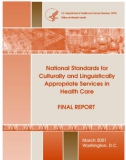 National Standards for Culturally and Linguistically Appropriate Services in Health Care