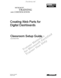 Creating Web Parts for Digital Dashboards Classroom Setup Guide