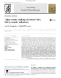 Cyber security challenges in Smart Cities: Safety, security and privacy