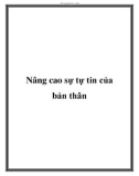 Nâng cao sự tự tin của bản thân