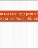 Đảm bảo chất lượng phần mềm cho quá trình bảo trì phần mềm