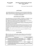 Quyết định số 33/2005/QĐ-BTC