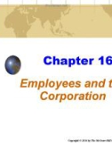 Lecture Business and society - Chapter 16: Employees and the corporation