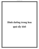 Dinh dưỡng trong hoa quả sấy khô