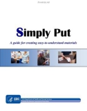 Simply Put: A guide for creating easy-to-understand materials