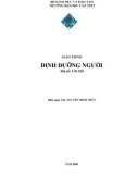 Giáo trình Dinh dưỡng người - ThS. Nguyễn Minh Thủy (biên soạn) (ĐH Cần Thơ)