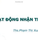 Bài giảng: HOẠT ĐỘNG NHẬN THỨC