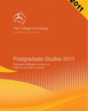 Postgraduate Studies 2011 Graduate certificate courses and distance education subjects