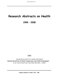 Research Abstracts on Health 1998 – 2008