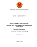 QUY CHUẨN KỸ THUẬT QUỐC GIA CHỢ CÁ - ĐIỀU KIỆN ĐẢM BẢO VỆ SINH AN TOÀN THỰC PHẨM