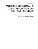 MULTIPLE MYELOMA - A QUICK REFLECTION ON THE FAST PROGRESS