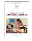 Tài liệu huấn luyện: Kỹ năng Y khoa tiền lâm sàng (Tập 2)