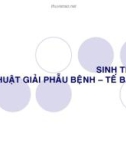 Sinh thiết kỹ thuật giải phẫu bệnh - Tế bào học