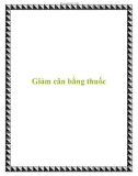 Giảm cân bằng thuốc