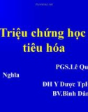 Triệu chứng học tiêu hóa