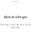 Bệnh án viêm gan - Khoa lây bệnh viện Bạch Mai