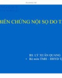 Bài giảng Biến chứng nội sọ do tai - BS. Lý Xuân Quang