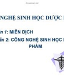 Bài giảng Công nghệ sinh học dược phẩm - Phần 2