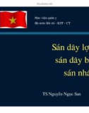 Bài giảng bộ môn Sốt rét - Kí sinh trùng và côn trùng: Sán dây lợn, sán dây bò, sán nhái - TS. Nguyễn Ngọc San (Học viện Quân y)