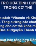 Bài giảng Vai trò của dinh dưỡng trong cơ thể