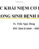 Bài giảng Các khái niệm cơ bản (trong sinh bệnh học) - TS. Trần Ngọc Dung