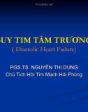 Bài giảng Suy tim tâm trương