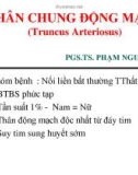 Bài giảng Thân chung động mạch (Truncus arteriosus)