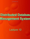 Distributed Database Management Systems: Lecture 10