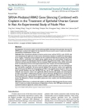 SiRNA-mediated RRM2 gene silencing combined with cisplatin in the treatment of epithelial ovarian cancer in vivo: An experimental study of nude mice