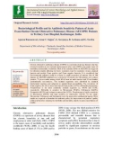 Bacteriological profile and its antibiotic sensitivity pattern of acute exacerbation chronic obstructive pulmonary disease (AECOPD) Patients in Tertiary care Hospital, Karimnagar, India