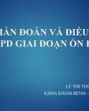 Bài giảng Chẩn đoán và điều trị COPD giai đoạn ổn định