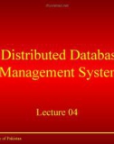 Distributed Database Management Systems: Lecture 4